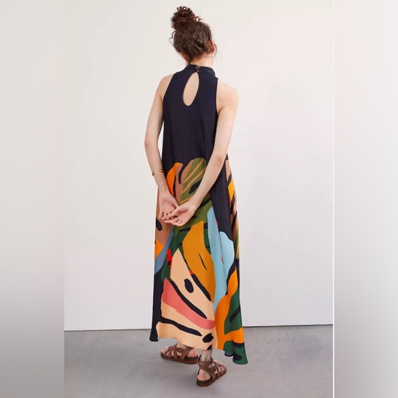 NWT Anthropologie Farm Rio Halter Dress Size Large - Picture 2 of 11